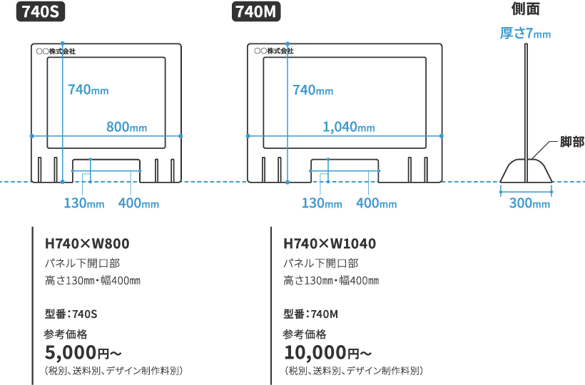 740シリーズ寸法